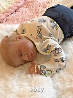 Reborn Dolls Cloth Body Vinyl Limbs Heavy Realistic 19 Inch Baby Boy Lifelike