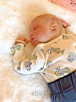 Reborn Dolls Cloth Body Vinyl Limbs Heavy Realistic 19 Inch Baby Boy Lifelike