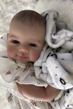 Reborn Dolls Soft Vinyl Cloth Body 5 lbs Realistic 19 Baby Girl Doll Lifelike