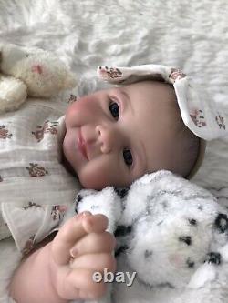 Reborn Dolls Soft Vinyl Cloth Body 5 lbs Realistic 19 Baby Girl Doll Lifelike