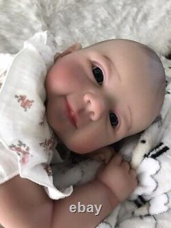 Reborn Dolls Soft Vinyl Cloth Body 5 lbs Realistic 19 Baby Girl Doll Lifelike