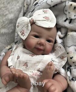 Reborn Dolls Soft Vinyl Cloth Body 5 lbs Realistic 19 Baby Girl Doll Lifelike