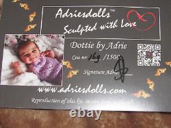 Reborn Dottie by Adrie Stoete, 18 4 Lbs. 1 Oz. COA