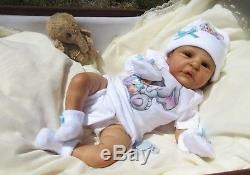 Reborn Ethnic Biracial AA Roux by Cassie Brace Lt Ed Beautiful Baby Boy