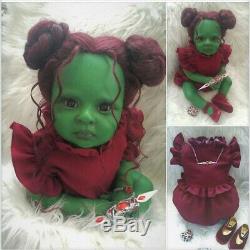 Reborn Fantasy Art Doll Baby Gamora 24'' OOAK, Ready to go Home