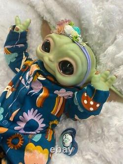 Reborn Fantasy Art Doll Star Wars The Mandalarion Baby Yoda Outfit Will Vary