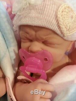 Reborn First Tears Baby Real Girl More Affordable 14 In Takes A Pacifier