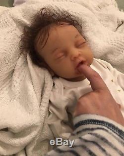 Reborn Full Body Silicone Doll Girl Anatomically Correct Open Mouth Asleep