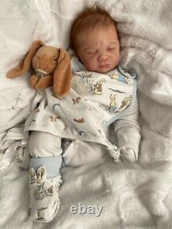 Reborn Jayden Silicone Cuddle Baby Boy/Natalie Scholl