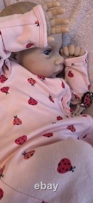 Reborn Like Weighted Cloth Body Vinyl Limbs Baby Doll