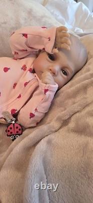 Reborn Like Weighted Cloth Body Vinyl Limbs Baby Doll