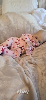 Reborn Like Weighted Cloth Body Vinyl Limbs Baby Doll