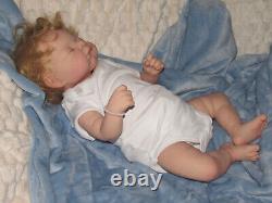 Reborn Martha Grace in a Victorian Infant Gown, by Adrie Stoete, COA