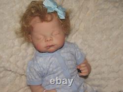 Reborn Martha Grace in a Victorian Infant Gown, by Adrie Stoete, COA