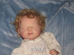 Reborn Martha Grace in a Victorian Infant Gown, by Adrie Stoete, COA