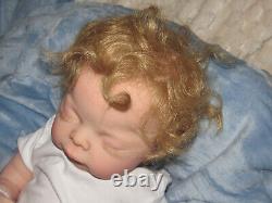 Reborn Martha Grace in a Victorian Infant Gown, by Adrie Stoete, COA