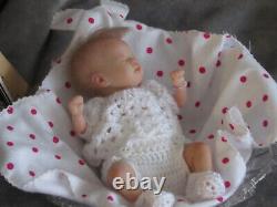 Reborn Mini Doll Mia by Shawna Clymer, 8.5 10 Oz. COA