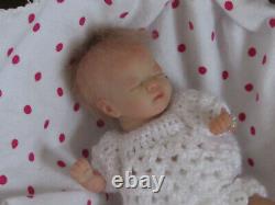 Reborn Mini Doll Mia by Shawna Clymer, 8.5 10 Oz. COA