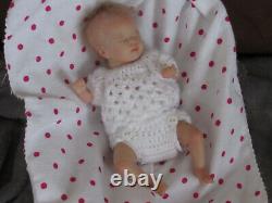 Reborn Mini Doll Mia by Shawna Clymer, 8.5 10 Oz. COA