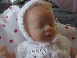 Reborn Mini Doll Mia by Shawna Clymer, 8.5 10 Oz. COA