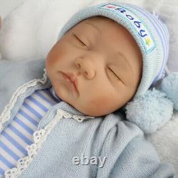 Reborn Newborn Dolls Toddler 22'' Lifelike Vinyl Silicone Baby Boy Doll Gift Toy