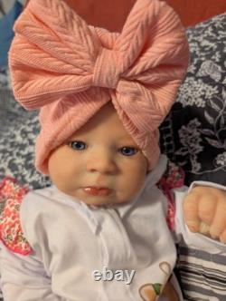 Reborn Newborn size reborn doll 19 Reborn Baby Girl Doll Adorable Jill