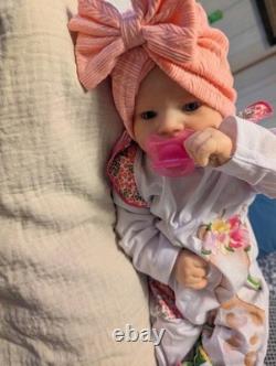 Reborn Newborn size reborn doll 19 Reborn Baby Girl Doll Adorable Jill
