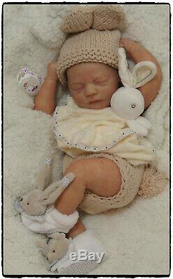 Reborn OOAK Baby doll art Newborn Brookyn Lifelike Realistic Realborn