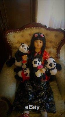 Reborn Ping Lau OOAK & Artist One of a Kind Real Size Child Asian Peony