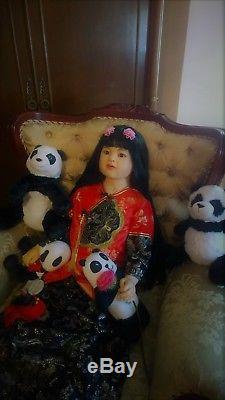 Reborn Ping Lau OOAK & Artist One of a Kind Real Size Child Asian Peony