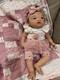 Reborn Ping weighted beautiful doll, 22, wears 3 mos clothing
