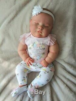 Reborn Realborn Baby Girl Joseph Asleep 23 Chubby Baby Custom Order