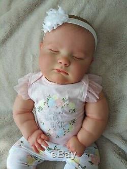 Reborn Realborn Baby Girl Joseph Asleep 23 Chubby Baby Custom Order