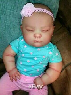 Reborn Realborn Baby Girl Joseph Asleep 23 Chubby Baby Custom Order