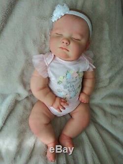 Reborn Realborn Baby Girl Joseph Asleep 23 Chubby Baby Custom Order