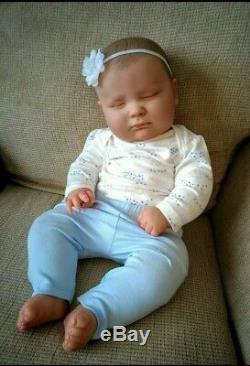 Reborn Realborn Baby Girl Joseph Asleep 23 Chubby Baby Custom Order