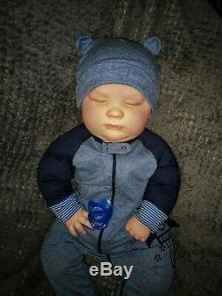 Reborn Realborn Sleeping Joseph 23 3 Month Chubby Baby Custom Order