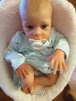 Reborn Replica Baby Doll Oskar Infant Collectible Comes With Box Opening