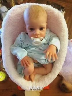 Reborn Replica Baby Doll Oskar Infant Collectible Comes With Box Opening