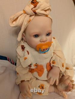 Reborn Small Toddler Size Doll 22 OOAK Reborn Doll Upset Holly