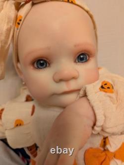 Reborn Small Toddler Size Doll 22 OOAK Reborn Doll Upset Holly