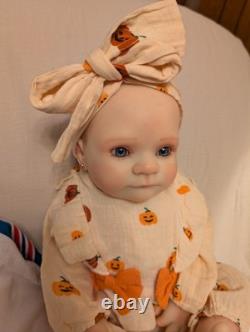 Reborn Small Toddler Size Doll 22 OOAK Reborn Doll Upset Holly