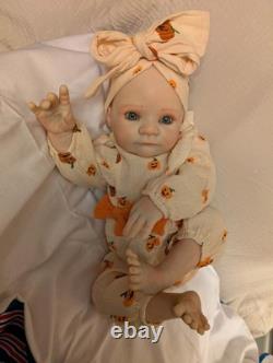 Reborn Small Toddler Size Doll 22 OOAK Reborn Doll Upset Holly
