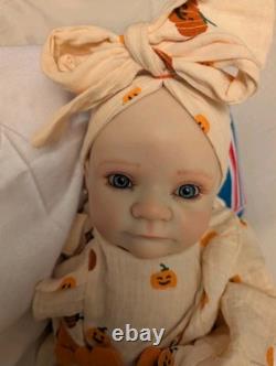 Reborn Small Toddler Size Doll 22 OOAK Reborn Doll Upset Holly