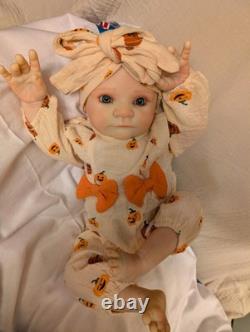 Reborn Small Toddler Size Doll 22 OOAK Reborn Doll Upset Holly