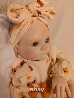 Reborn Small Toddler Size Doll 22 OOAK Reborn Doll Upset Holly