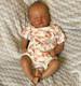 Reborn-Style Sleeping Baby Doll Eyes Closed Brown painted by me with GHP