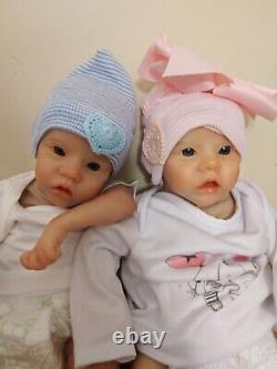 Reborn TWINS! BABY Dolls. 16 in weighted Brand new