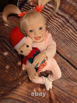 Reborn Toddler Size Doll 22 With Rooted Human Hair OOAK Reborn KATIE