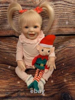 Reborn Toddler Size Doll 22 With Rooted Human Hair OOAK Reborn KATIE